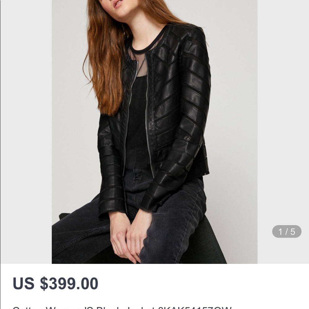 New Leather jacket size 38(M)